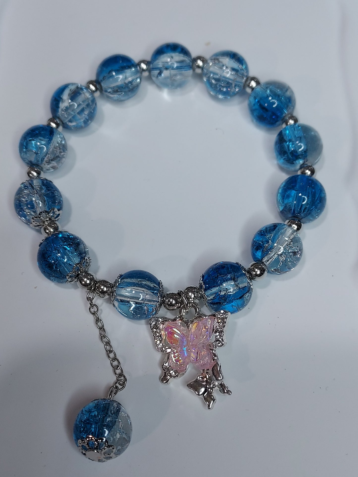 Sky blue with Butterfly