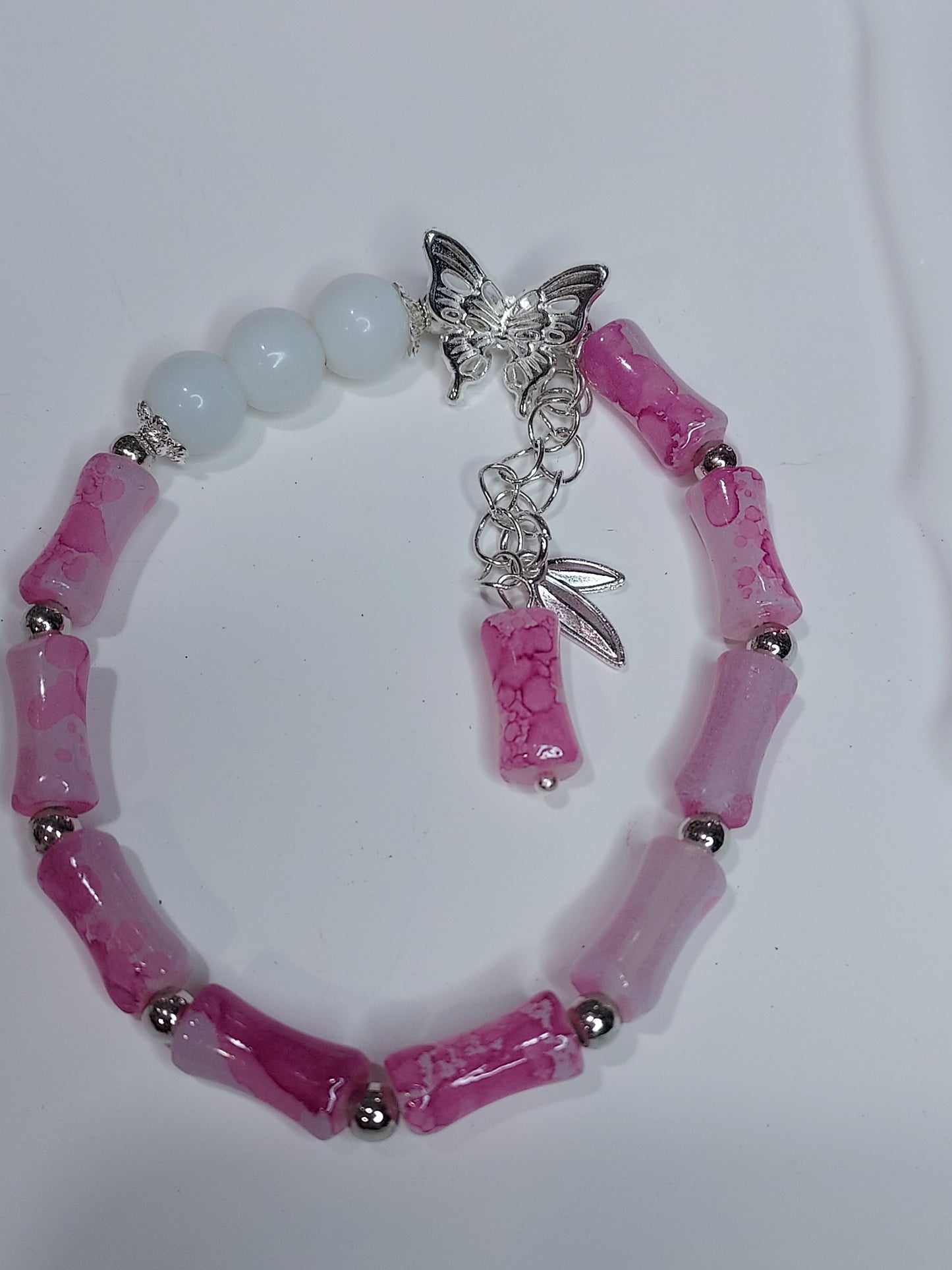 Pink butterfly bamboo