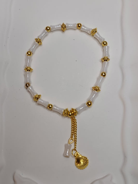 White Bamboo Bracelet
