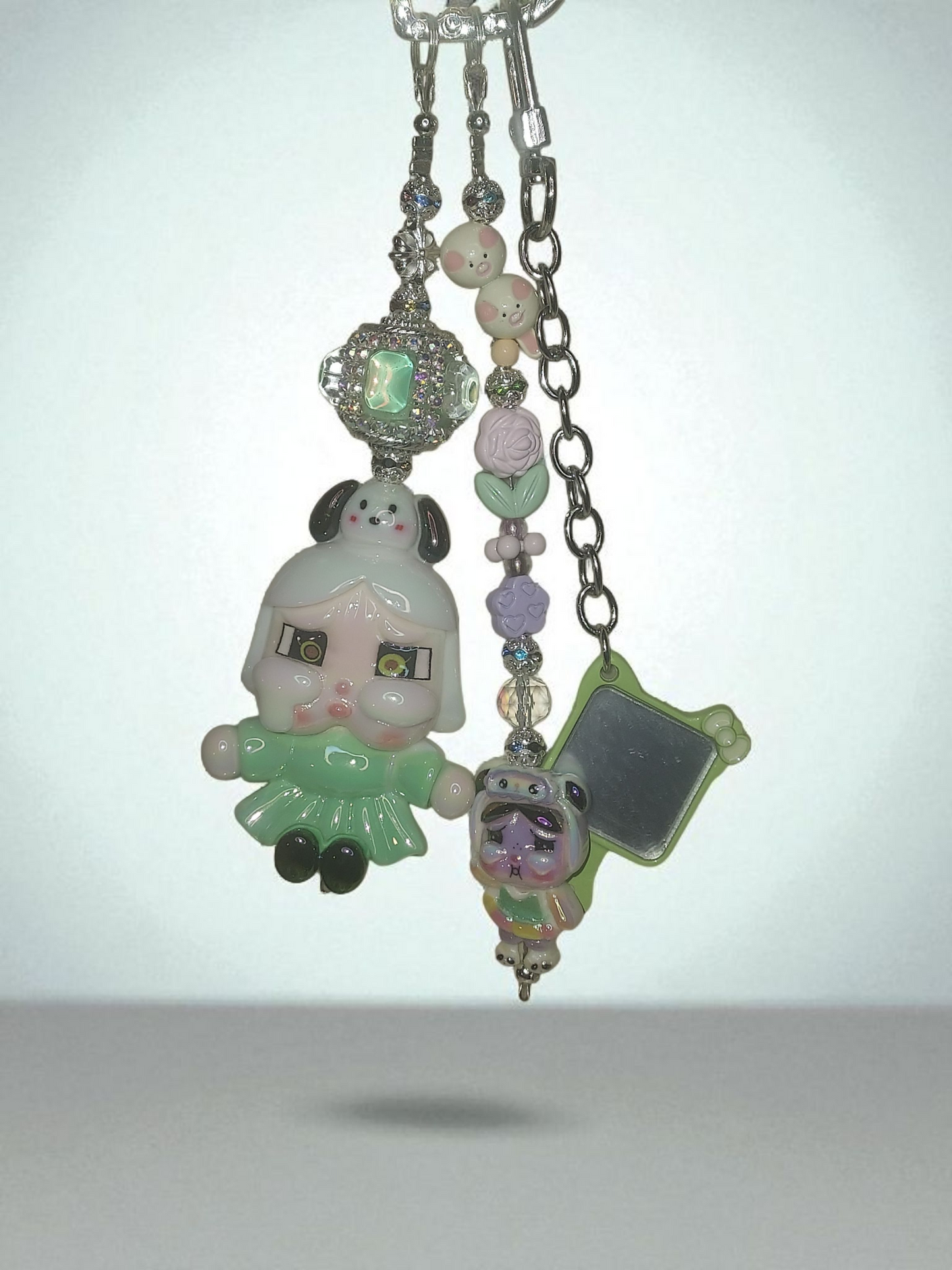 Green crybaby keychain